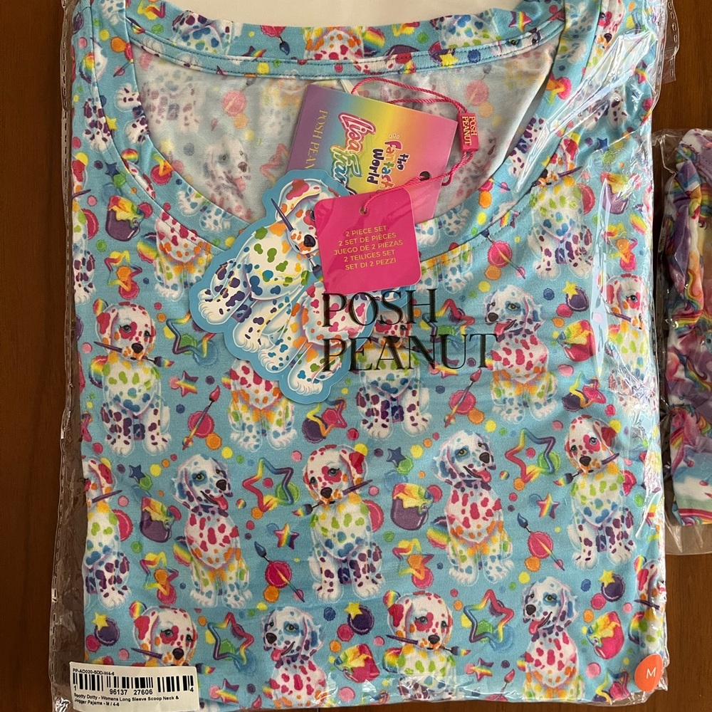 Lisa Frank Spotty & Dotty Women’s Long Sleeve Scoop Loungewear Set